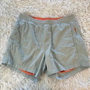 Men's Gray and Orange Shorts